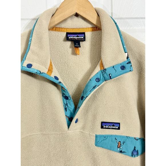 Patagonia Mens M Synchilla Snap-T Pullover Fleece Jacket Climber El Cap Khaki - Picture 1 of 2